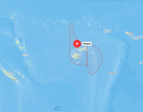 Разделение Фиджи и Вануату связано с подводными горами Самоа