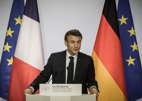 Президент Макрон: Франция и Германия продолжат оказывать «непоколебимую поддержку» Украине во всех областях