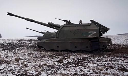 Расчёты САУ «Мста-С» эффективно поражают украинские войска на расстоянии до 30 км 