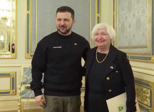 Зеленский встретился в Киеве с министром финансов США Джанет Йеллен
