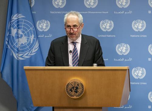 Представитель генсека ООН Дюжаррик заявил, что организация ждет выдачи виз США для делегации Лаврова