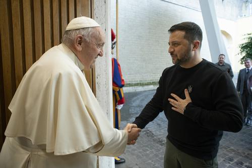 New Yourk Times: президент Украины Зеленский убеждал Папу Римского Франциска в том, что мир и переговоры сейчас не нужны