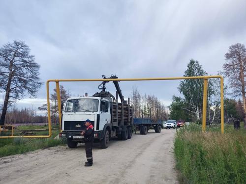 Автокран оставил без газа Париж в Челябинской области