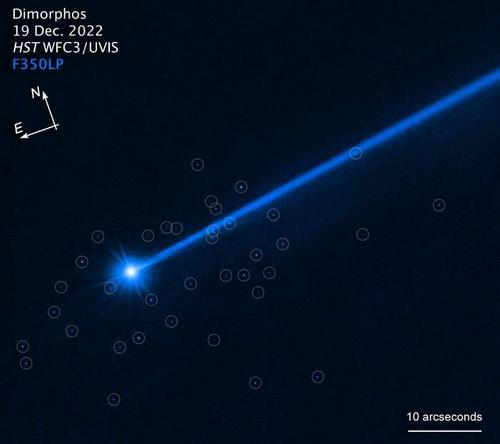 Откуда взялись валуны вокруг астероида Диморфоса
