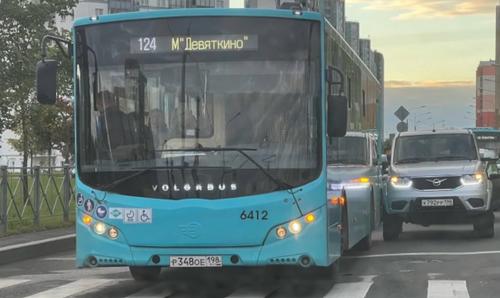 Известные возгораниями лазурные автобусы вернулись на дороги Петербурга