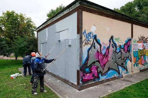 В Подмосковье в августе количество незаконных граффити уменьшилось на 1200