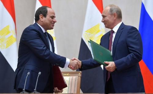 Путин и президент Египта ас-Сиси обсудили ситуацию на Ближнем Востоке