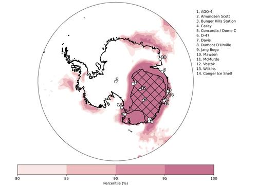 Экстремальная жара в Антарктиде была вызвана рекордной «атмосферной рекой»