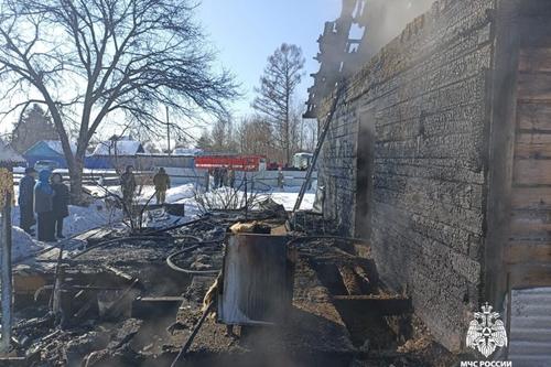 В Хабаровском крае при пожаре погибла пенсионерка