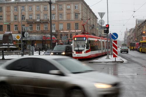 С 10 февраля на севере Петербурга изменится движение нескольких трамваев