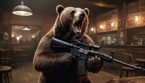 В Крыму вооруженные «медведи» вломились в кафе