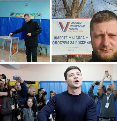 Курьезное совпадение: Владимир Зеленский проголосовал на выборах президента России