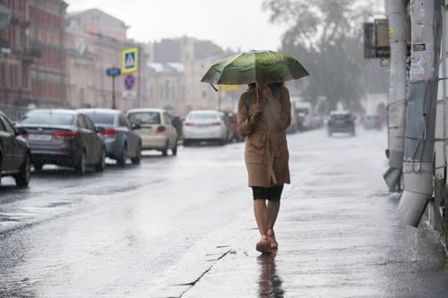 Петербург накроют дожди, грозы и град