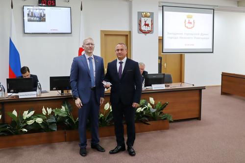 В Нижнем Новгороде новым председателем Гордумы избрали ветерана СВО Евгения Чинцова