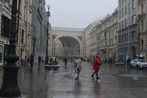 МЧС предупредило петербуржцев о ветре с мокрым снегом и гололедице в воскресенье