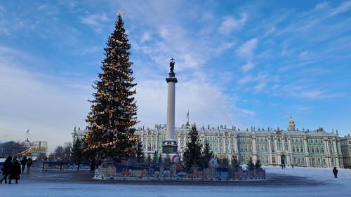 На главную елку Петербурга вернули звезду