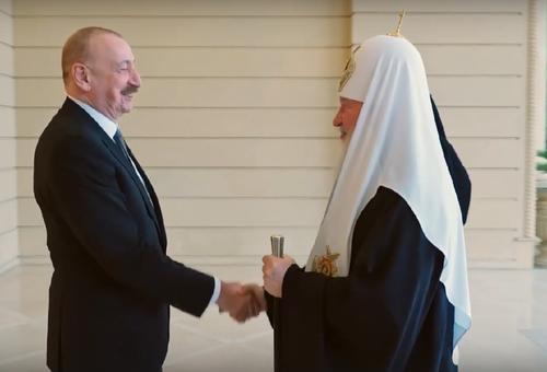 Патриарх Кирилл передал Алиеву приглашение Путина посетить Москву 9 мая