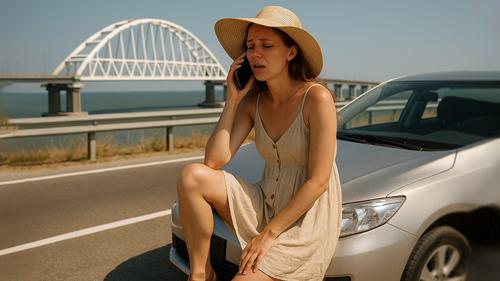 Очередь перед Крымским мостом стояла всю ночь Очередь перед Крымским мостом стояла всю ночь