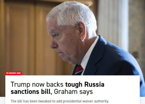 Трамп поддержал новые санкции США против России — заявил сенатор Грэм*