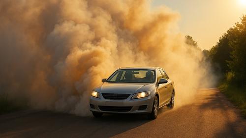 Дым от пожара вдоль дороги привел к массовой аварии