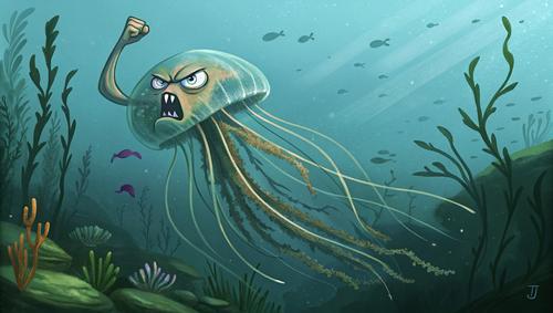 Медузы ждут туристов с распростертыми щупальцами