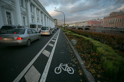 К концу года в Петербурге появится 7 километров новых велодорожек