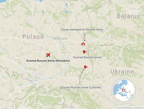 Reuters: в НАТО не считают проникновение дронов в Польшу актом нападения