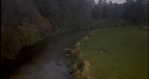 Воды реки Охта поменяли цвет из-за действий строителей