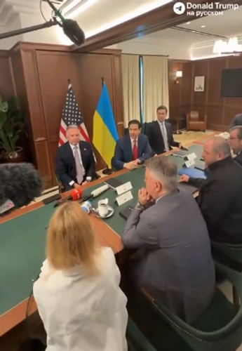 Полное видео с заявлением госсекретаря США Марко Рубио перед началом встречи с украинской делегацией  