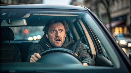 При лобовом столкновении удар пришелся на половину пассажира