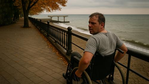 Инвалидов-колясочников погнали за 3,5 км, чтобы они смогли спуститься к морю