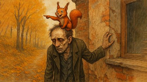 Белочка в голове вывела его в субботу вечером на поиски приключений