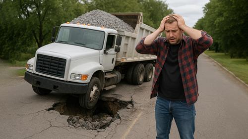 На владельцев карьерных самосвалов повесили дороги в Крыму