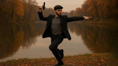 В Крыму чеченец палил в воздух из травмата под лезгинку