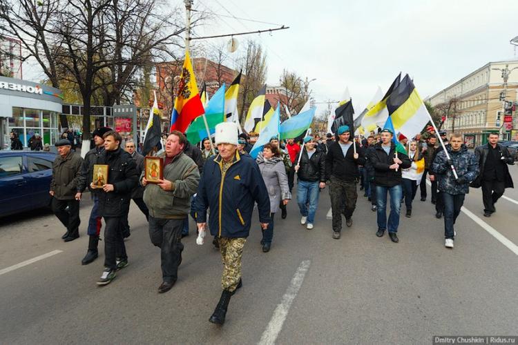 На «Русском марше» в Воронеже прозвучал лозунг установления «русской власти»