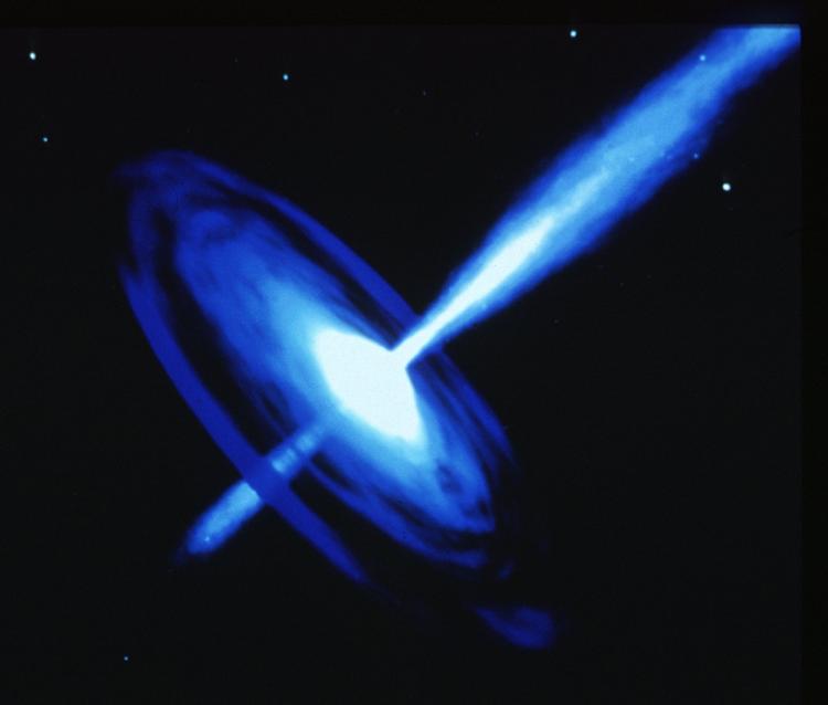 Телескоп "Хаббл" заснял пугающе гигантскую черную дыру