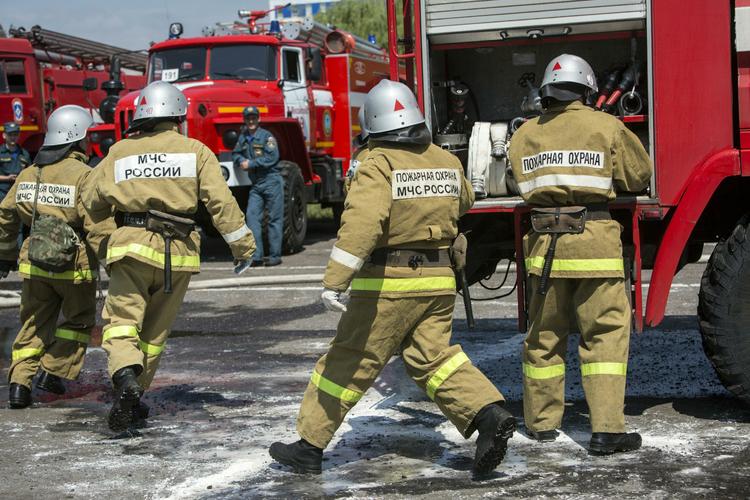 Электроподстанция загорелась в Москве