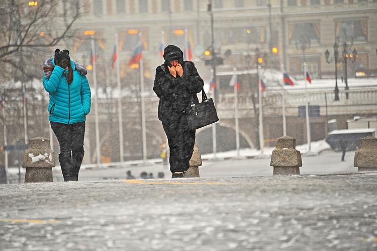 Москвичей в выходные ожидает снежная погода