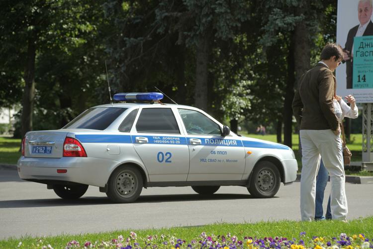 В интернет попало видео, как полуголая девушка дебоширит в машине полиции