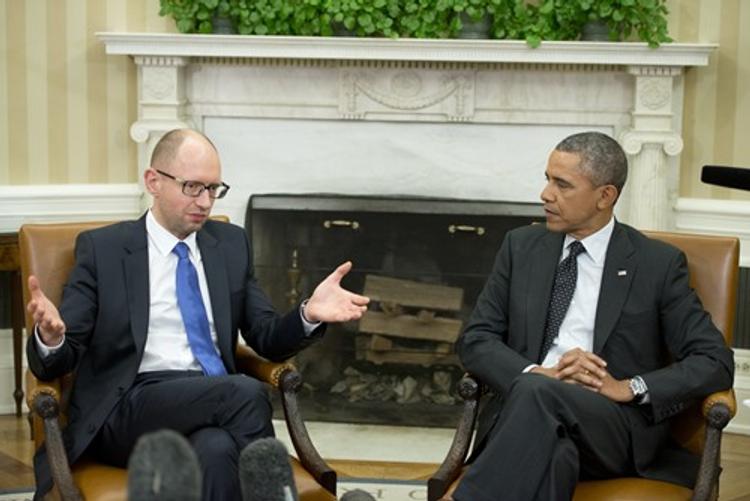 Встреча бывших: Арсений Яценюк и Барак Обама договорились противостоять России