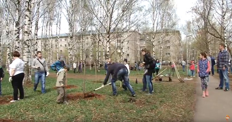 Яблоневый сад украсит Парк Победы