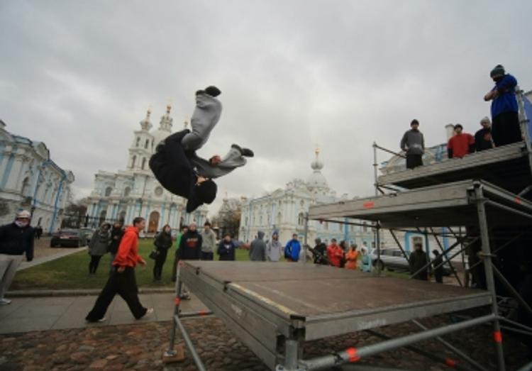 В центре Москвы открылся паркур-парк