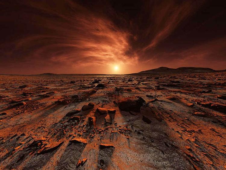 Уфолог нашел на Марсе развалины космодрома с парящим звездолетом и древний храм