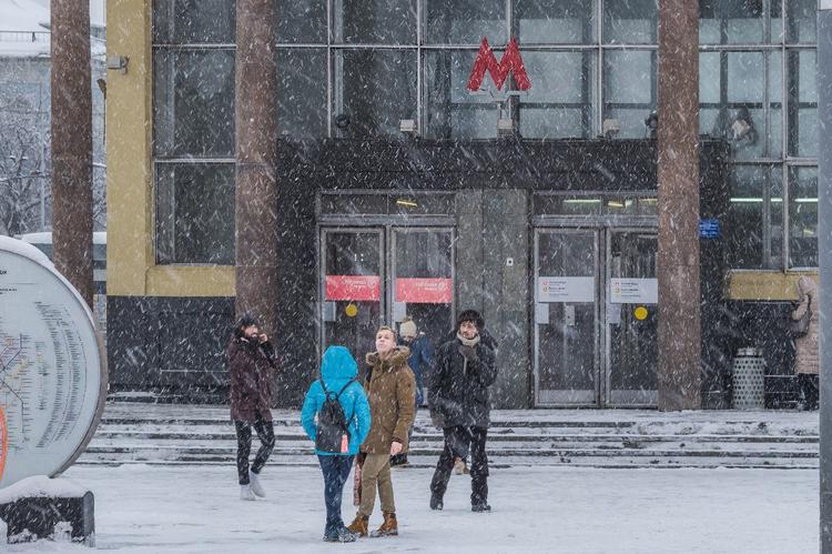 На Москву надвигается ураган со снегом