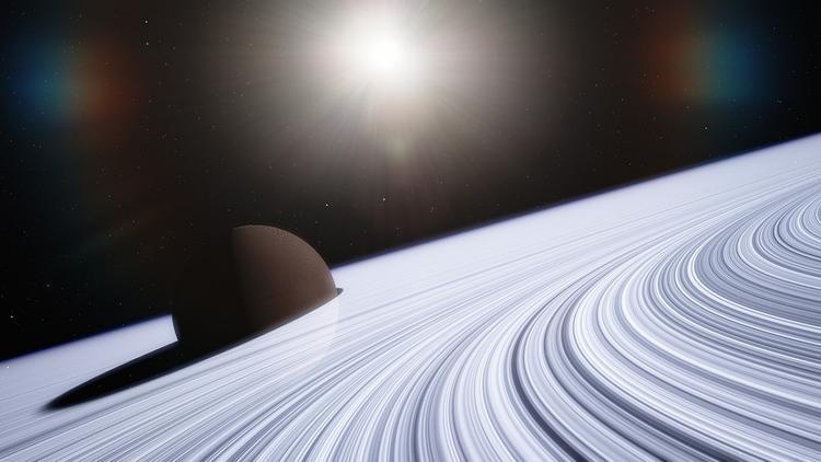 Ученые заметили на спутнике Сатурна яркие полосы