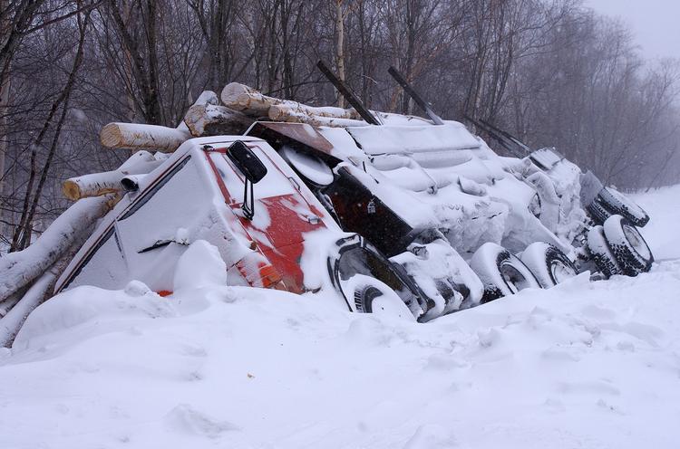 ДТП в Домодедово: столкнулись фура и грузовик