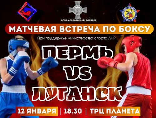 В краевой столице пройдет матч по боксу между командами Перми и Луганска 