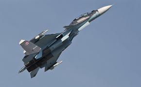Истребители Су-30СМ выполнили учебные пуски ракет класса "воздух-воздух" над Крымом