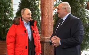 Лукашенко пожаловался на нехватку снега на встрече с Путиным в Сочи: 