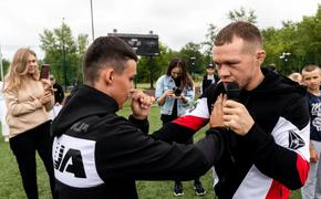 Российские бойцы провели открытую тренировку в Коркино